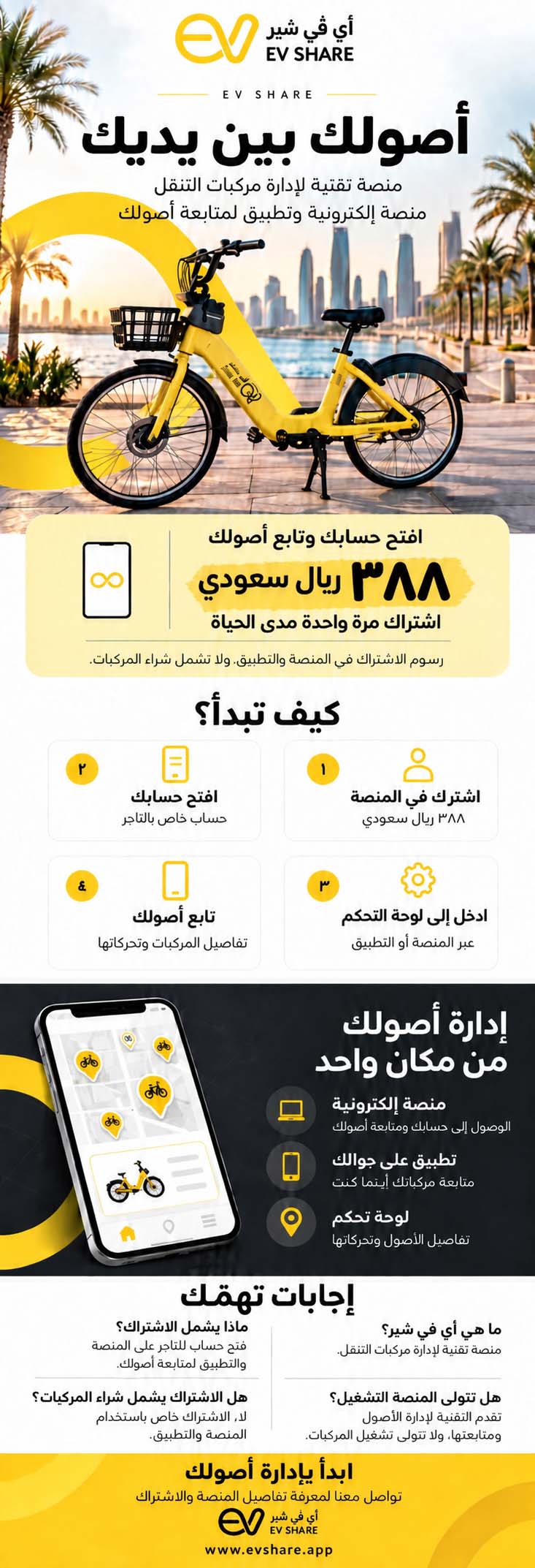 إي في شير | أصولك بين يديك